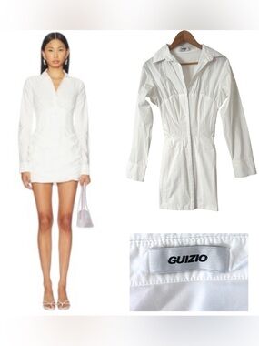 Danielle Guizio Corset Shirt Dress
